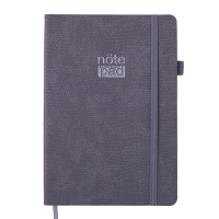 Notebook Buromax RESPECT A5 96 sheets dot, gray (BM.295308-09)