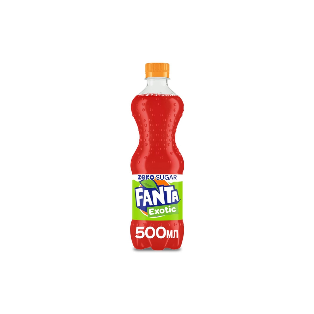 Напій Fanta Zero Sugar Exotic Безалкогольний сильногазований соковмісний 500 мл (5449000094131)