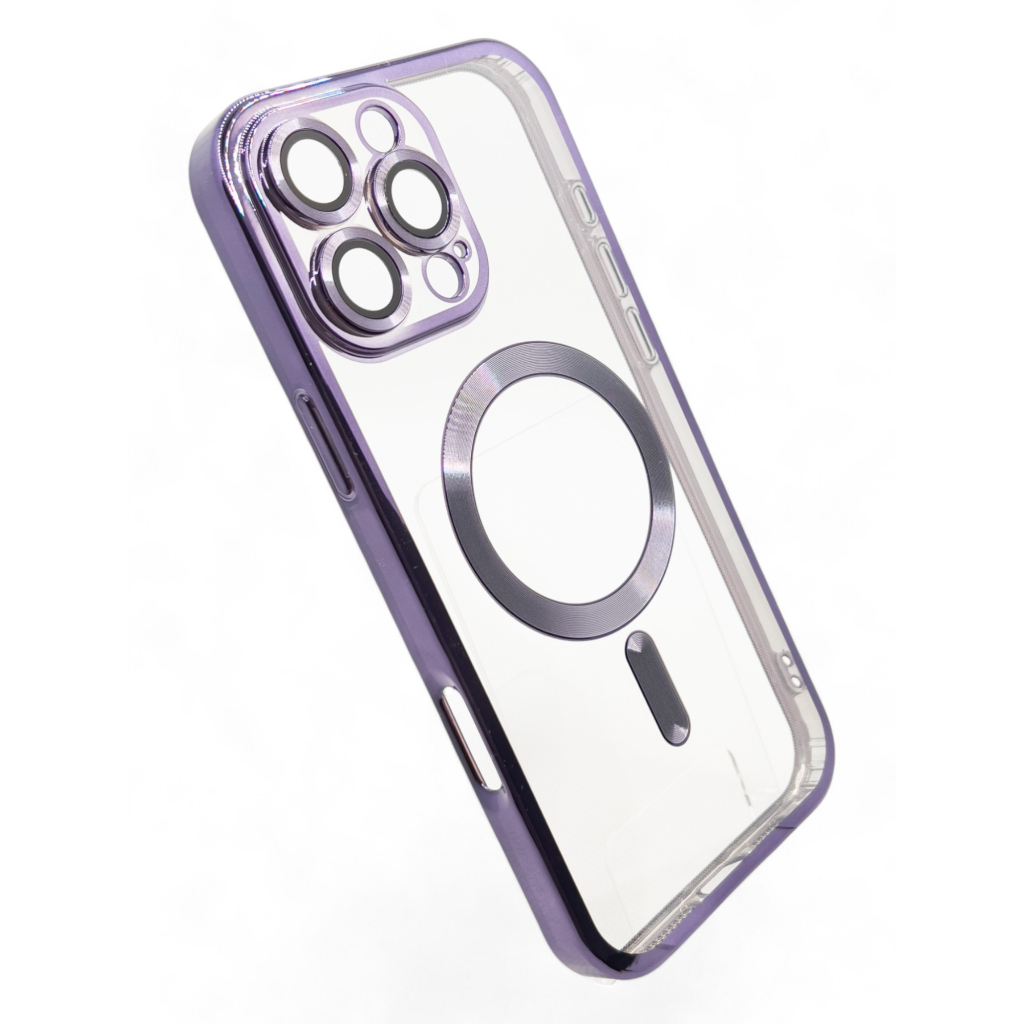 Чохол до мобільного телефона BeCover TPU Chrome Case (MagSafe) для Apple iPhone 16 Pro Max Purple (712089) Чохол до мобільного телефона BeCover TPU Chrome Case (MagSafe) для Apple iPhone 16 Pro Max Purple (712089)