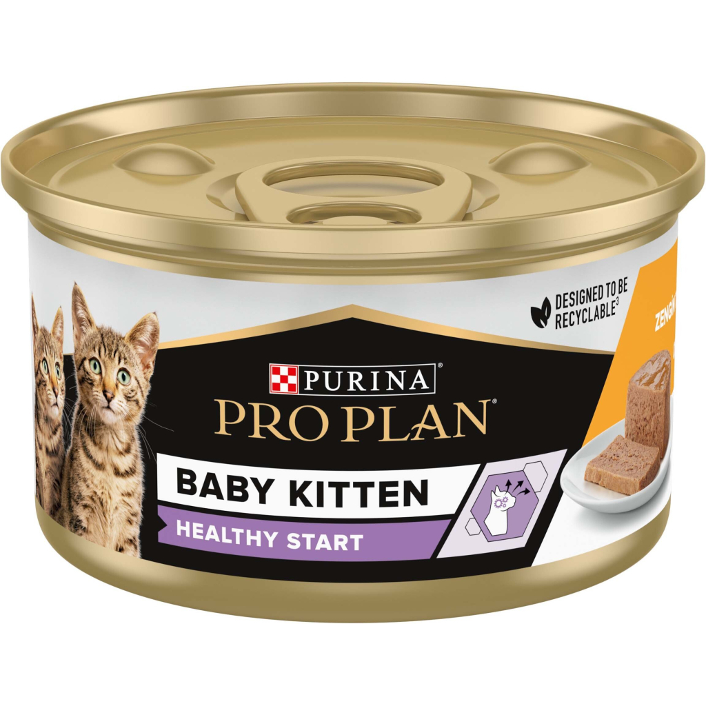 Вологий корм для кішок Purina Pro Plan Baby Kitten З куркою 85 г (8445290673718)