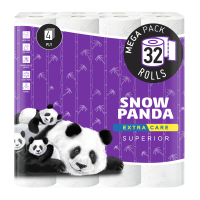 Toilet paper Snow Panda Extra Care Superior 4 layers 32 rolls (4820183972071)