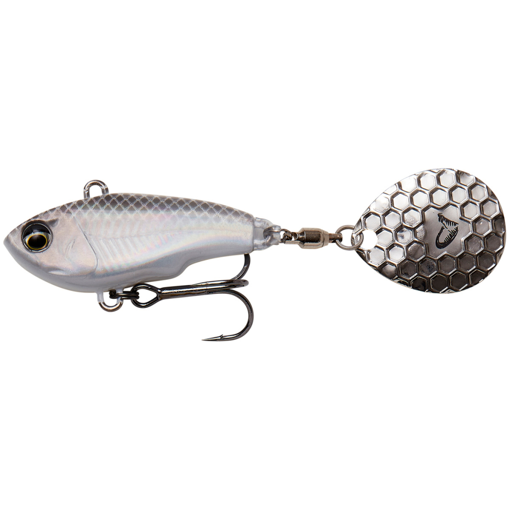 Блешня Savage Gear Fat Tail Spin 80mm 24.0g White Silver (1854.11.75)