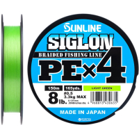 Cord Sunline Siglon PE n4 150m 0.5/0.121mm 8lb/3.3kg Light Green (1658.09.03)