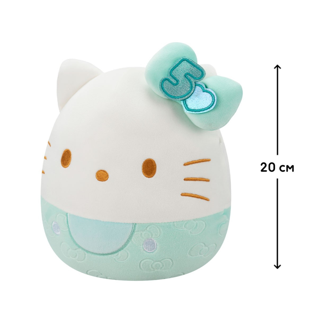 М'яка іграшка Squishmallows Хелоу Кітті у смарагдовому 20 см (SQSN00498)