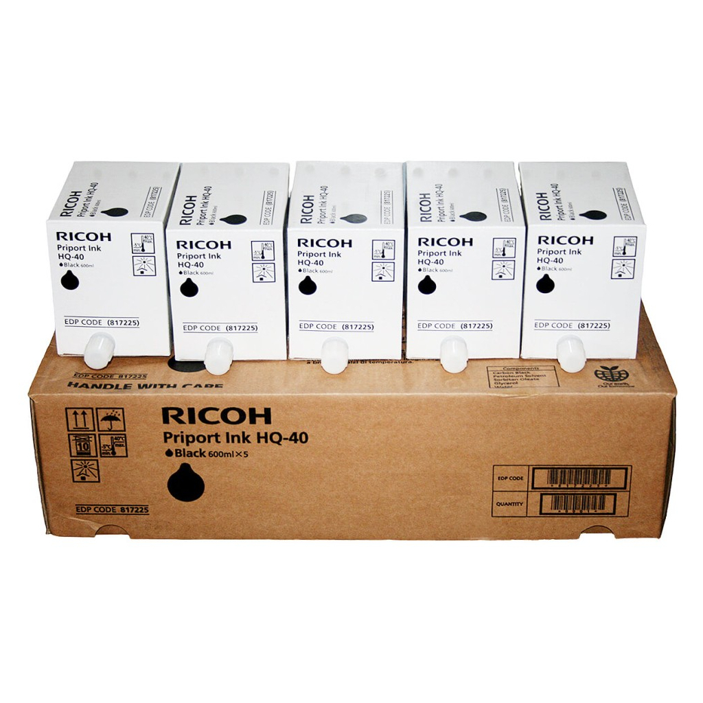 Чорнило Ricoh HQ40 BLACK*5pack (817225)