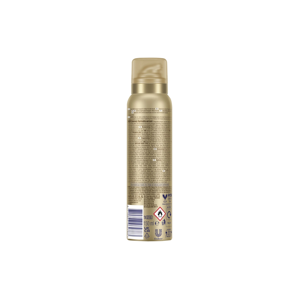 Автозасмага Dove Body Love Summer Revived Мус для тіла Від середнього до темного 150 мл (8710847962783)