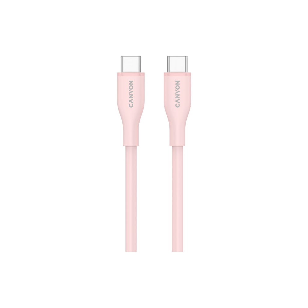 Дата кабель USB-C to USB-C 1.0m CC60SC10 60W Silicon Pink Sand Canyon (CNS-CC60SC10PS)