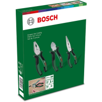 Плоскогубці Bosch набір 3 шт, комбіновані, подовжені, бокорізи (1.600.A02.C0S)