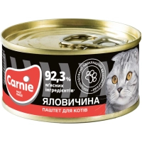 Паштет для котів Carnie м'ясний з яловичиною 100 г (4820255190365)