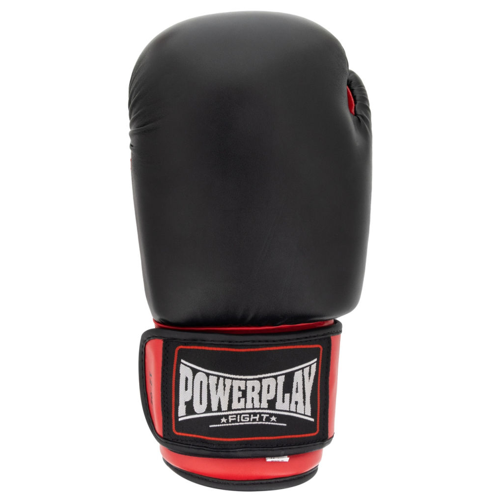 Боксерські рукавички PowerPlay 3004 Classic Чорно-Червоні 10 унцій (PP_3004_10oz_Bl/Red)