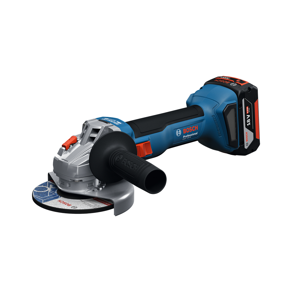 Шліфувальна машина Bosch GWS 18V-8 125мм, 18В, 2x4Ah, 0-11000об/хв, 1.7кг, кейс (0.601.9N9.020)
