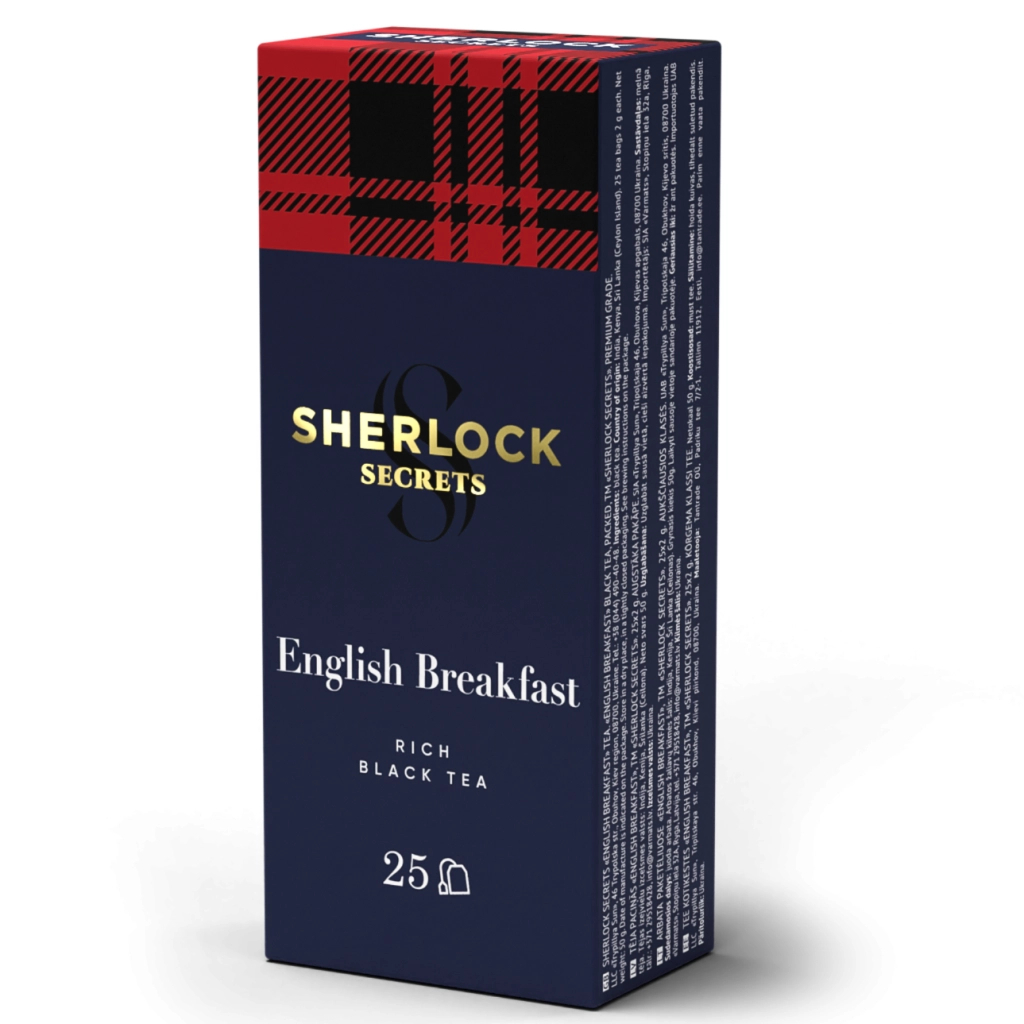 Чай Sherlock Secrets English Breakfast чорний 25х2 г (shs.01213)