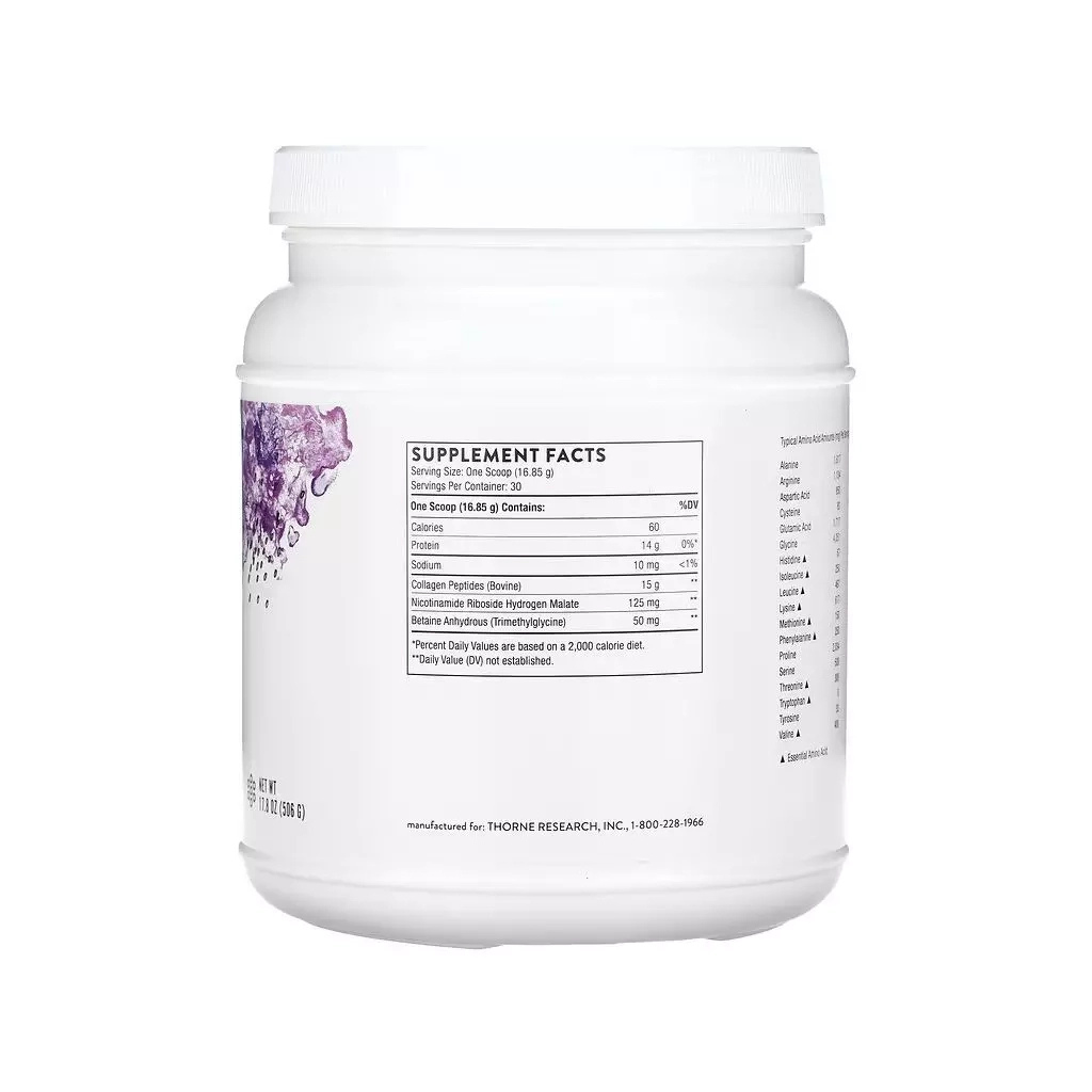Вітамінно-мінеральний комплекс Thorne Research Колаген у порошку, Collagen Fit, 506 гр (THR-01353)