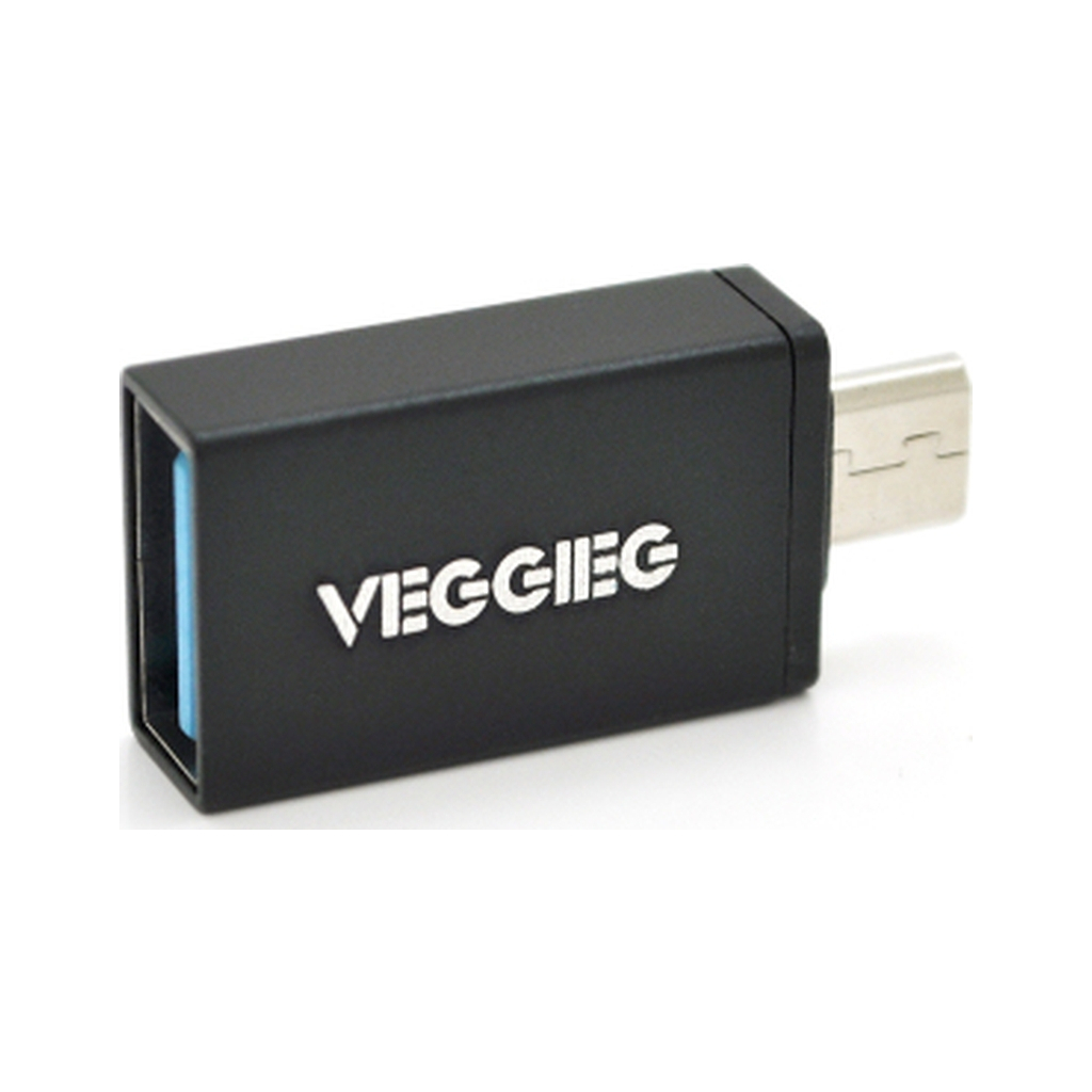 Перехідник USB 2.0 AF to Micro 5P M OTG black VEGGIEG (V-OT01) Перехідник USB 2.0 AF to Micro 5P M OTG black VEGGIEG (V-OT01)