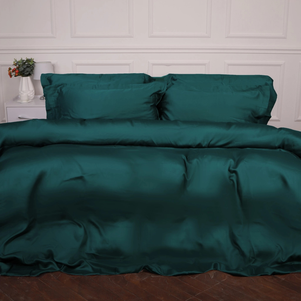 Постільна білизна MirSon Tencel №07 Emerald 200x220 Євро (2200009370991)