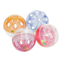 Toy for cats Hippie Pet Balls plastic multi-colored 4.5 cm 4 pcs (HIPCTM00141)