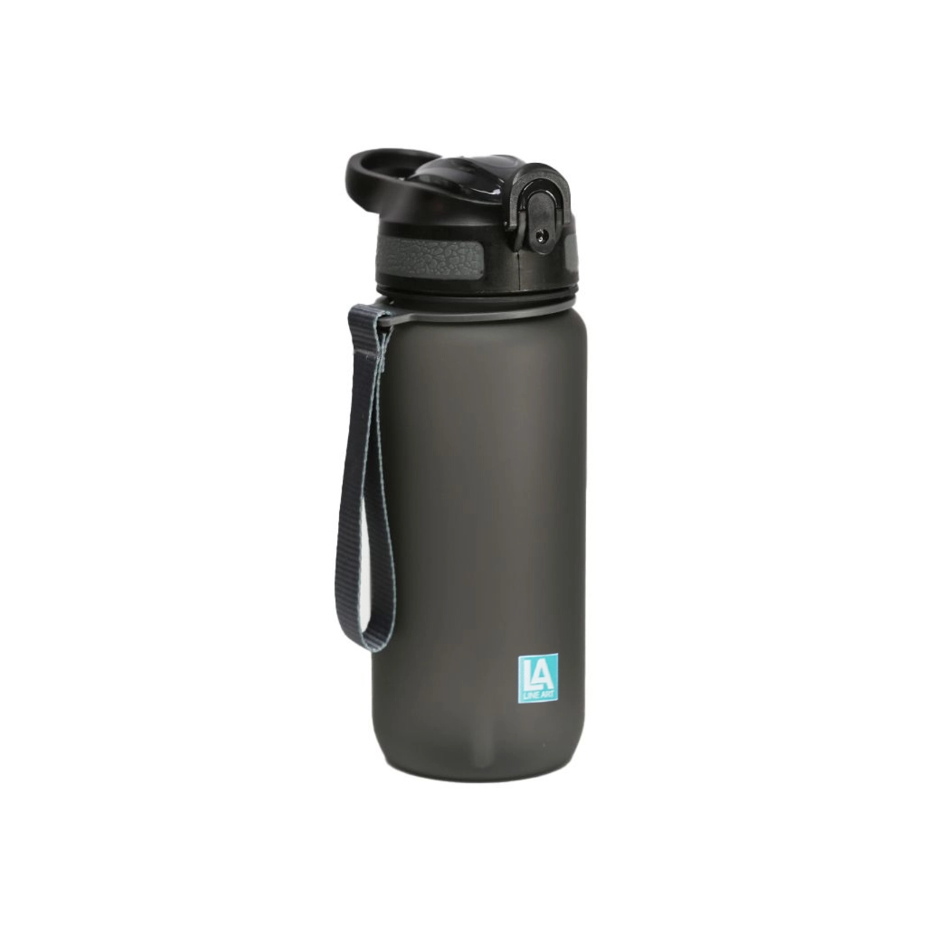 Пляшка для води Line Art Merlo 600 мл сірий (60013818LA-07)