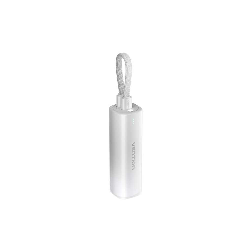 Батарея універсальна Vention 5000mAh 20W PD, USB-C In/Out, Lightning In/Out, with cable, Gradient Gray (FHWM0)