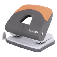 Economix plastic hole punch, rubber insert with ruler, up to 30 sheets (E40129)