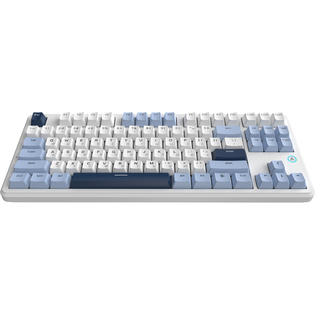 Клавіатура Ajazz AK870 V2 Flying Fish Switch USB UA White/Blue (AK870-V2-FF-BWB)