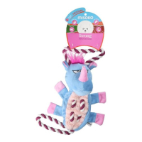 Dog toy MISOKO&CO Rhinoceros with rope 48 cm (HANYT133725)
