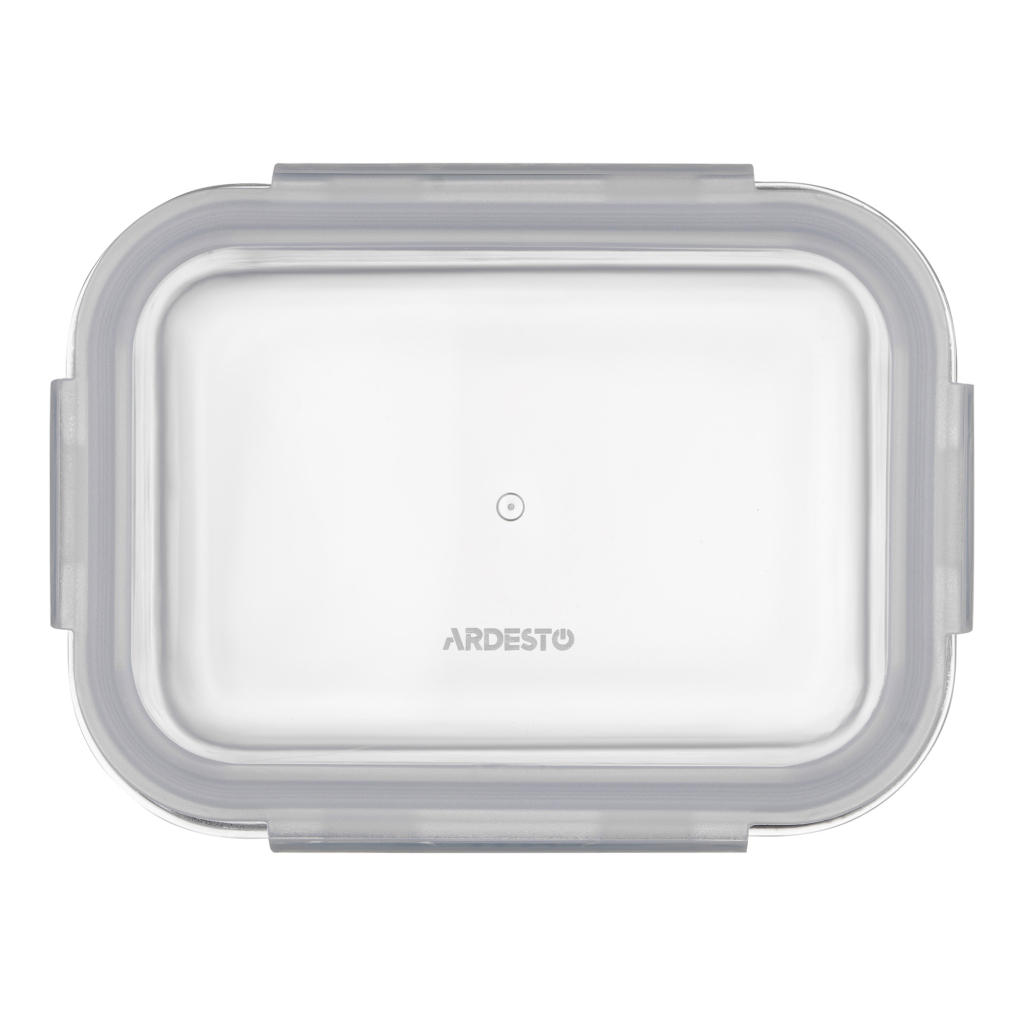 Харчовий контейнер Ardesto Gemini прямокутний, 0.66л, боросилікатне скло, прозорий (AR1260BRC)