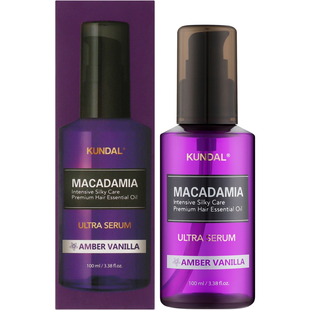 Сироватка для волосся Kundal Macadamia Ultra Hair Serum Amber Vanilla 100 мл (8809809421298)