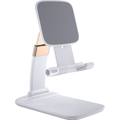 Підставка до планшета та телефона Knight Foldable Desk Mobile Phone Holder Stand (Plastic) White Essager (EZJZM-QSSJ02)