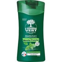 Shower gel L'Arbre Vert For men 3 in 1 With fresh mint extract 260 ml (3450601100420)