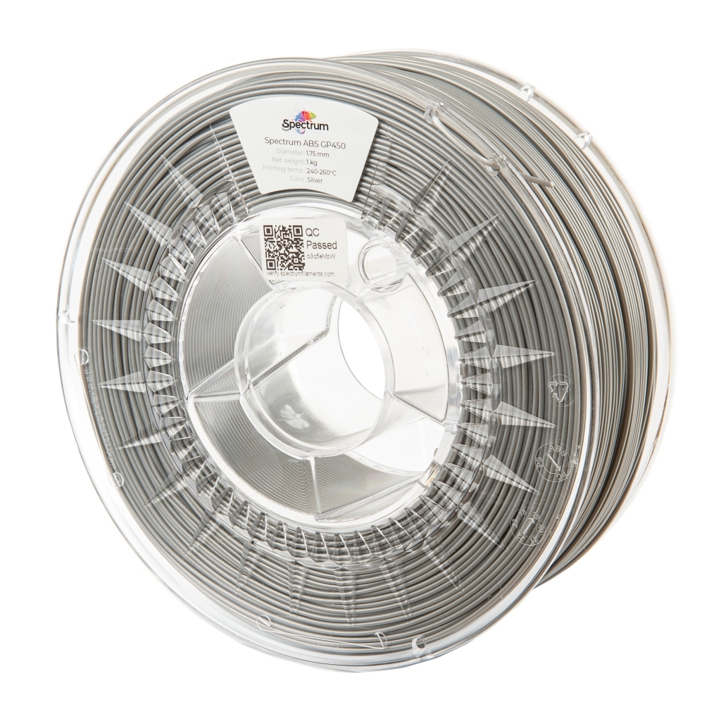 Пластик для 3D-принтера Spectrum ABS GP450 1.75mm 1kg SILVER (80350)