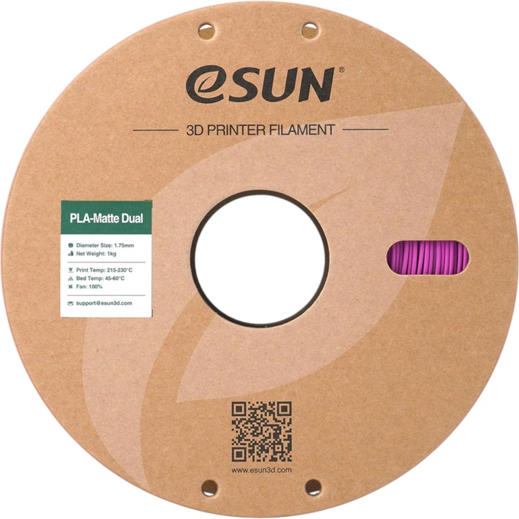 Пластик для 3D-принтера eSUN PLA matte dual 1,75mm 1kg GREEN PINK (PLA-MTD175B-GP1P1)