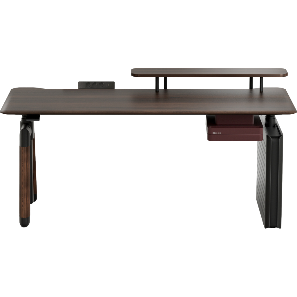 Комп'ютерний стіл Sihoo з електрорегулюванням висоти D07 1.6m Walnut/Black (D07B-101/D07J-101-AB)