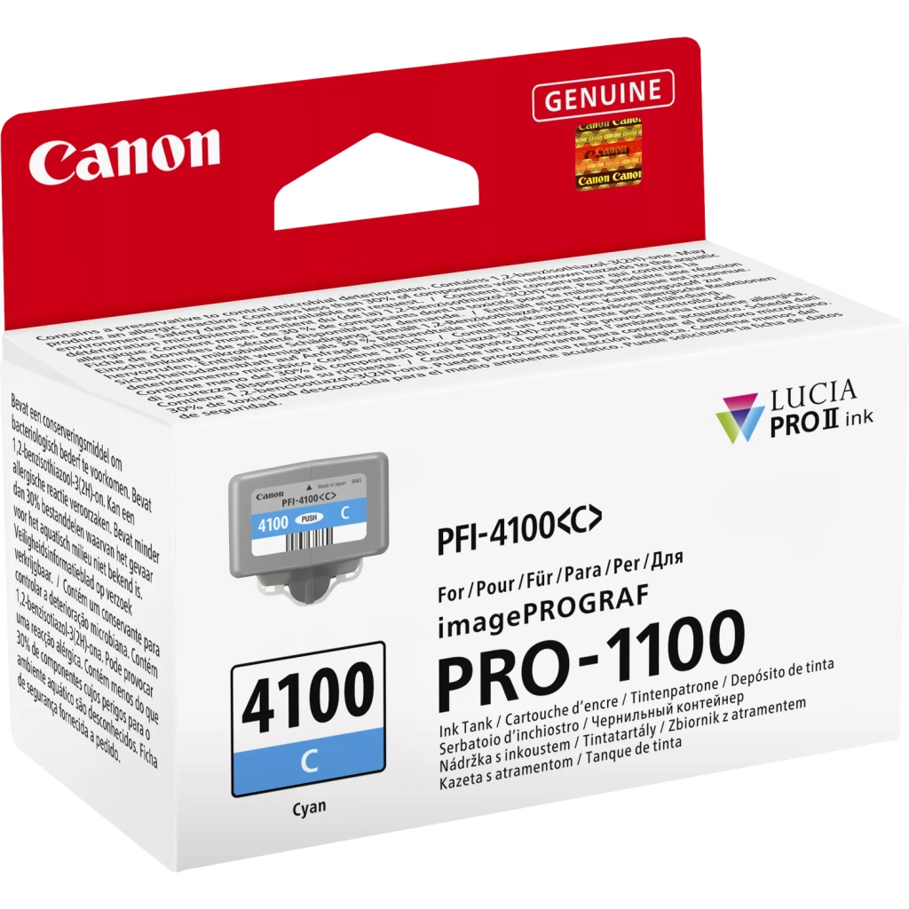 Картридж Canon PFI-4100 Cyan (6778C001)