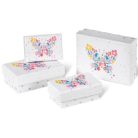 Подарункова коробка Buromax 3 шт тиснення фольгою (BM.233335)
