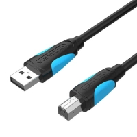 Кабель для принтера USB 2.0 AM/BM 1.5m black Vention (VAS-A16-B150)