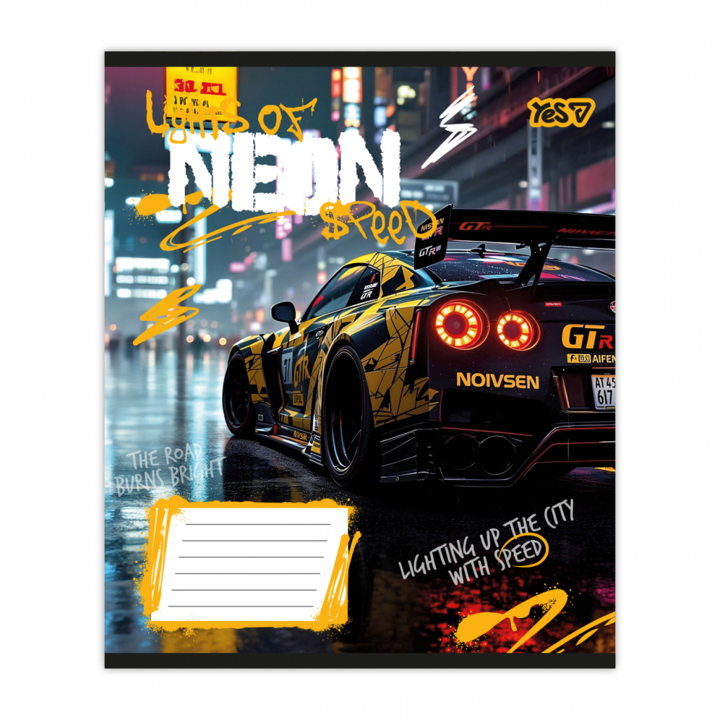 Зошит Yes Neon А5 24 аркушів клітинка (768812)