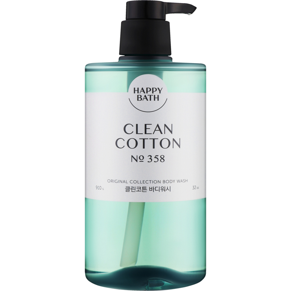 Гель для душу Happy Bath Original Collection Clean Cotton Body Wash 910 мл (8809803536660)