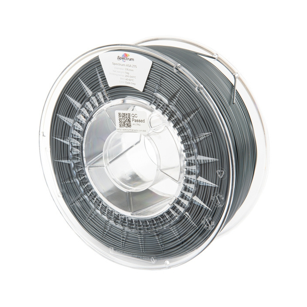 Пластик для 3D-принтера Spectrum ASA 275 1.75mm 1kg Grey, Dark (80301)