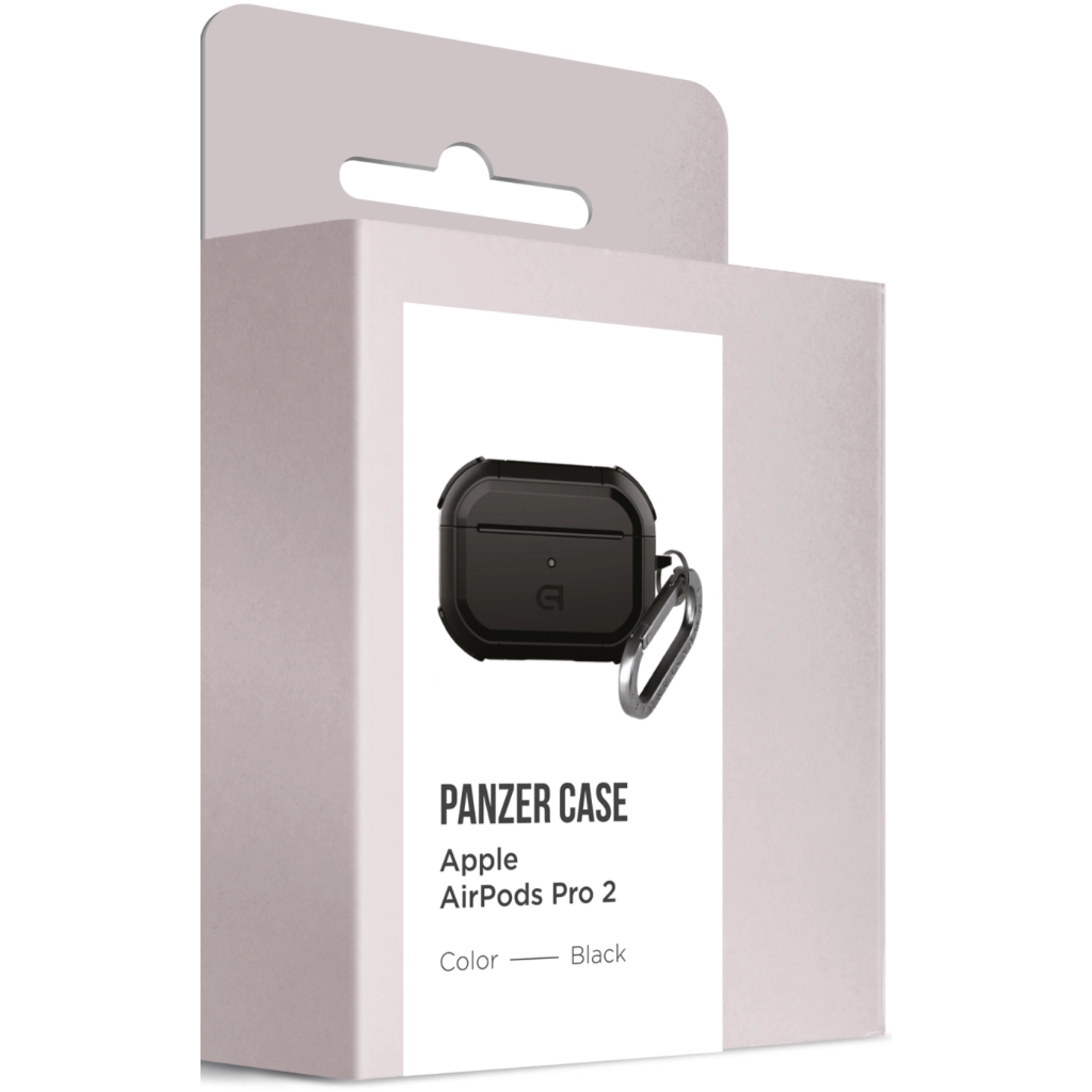Чохол для навушників Armorstandart Panzer For Apple Airpods Pro 2 Black (ARM82750)