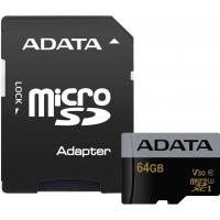 Карта пам'яті ADATA 64GB microSD class 10 UHS-I U3 V30 Premier Pro (AUSDX64GUI3V30S-RA1)