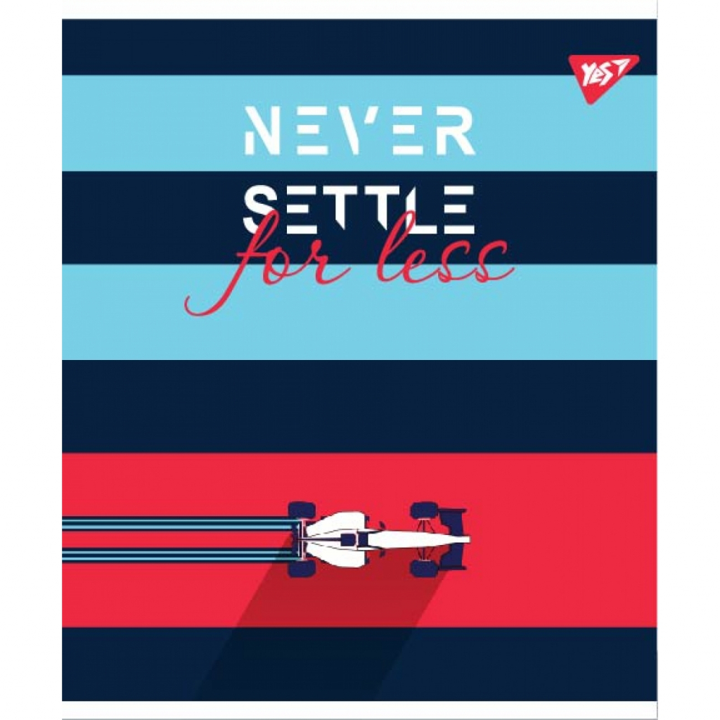 Зошит Yes А4 Square Never Settle клітина 48 аркушів (764418)