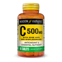 Vitamin Mason Natural Vitamin C 500 mg with rose hips and bioflavonoids, Vitamin C With (MAV11729)