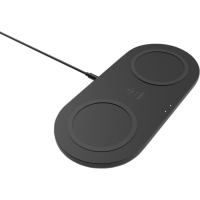 Зарядний пристрій Belkin Dual Pads Wireless Charging Qi, 15W, black (WIZ008VFBK)