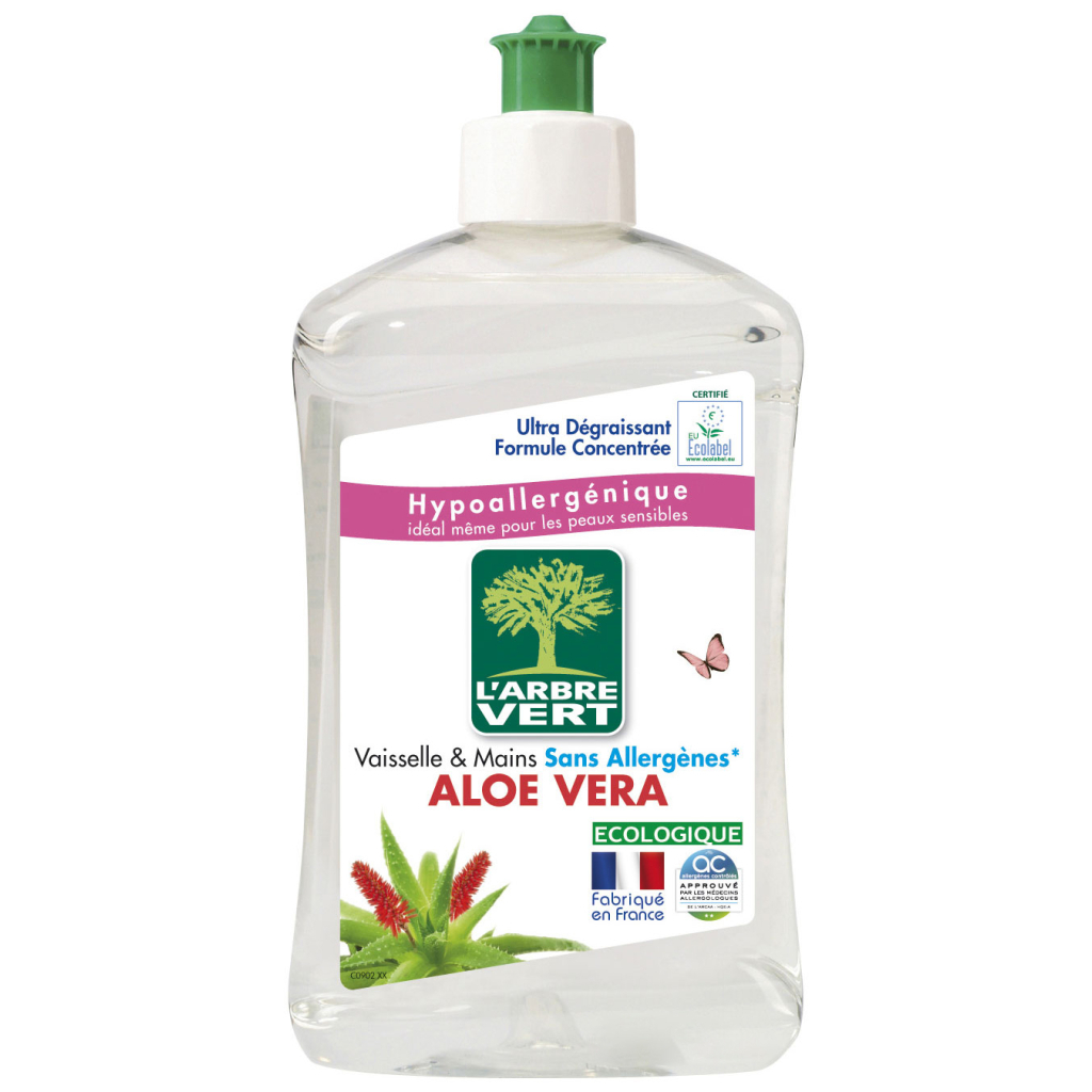 Засіб для ручного миття посуду L'Arbre Vert Алое вера 500 мл (3450601011030/3450601047091)