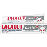 Toothpaste Lacalut Basic Whitening 75 ml (4016369961612)