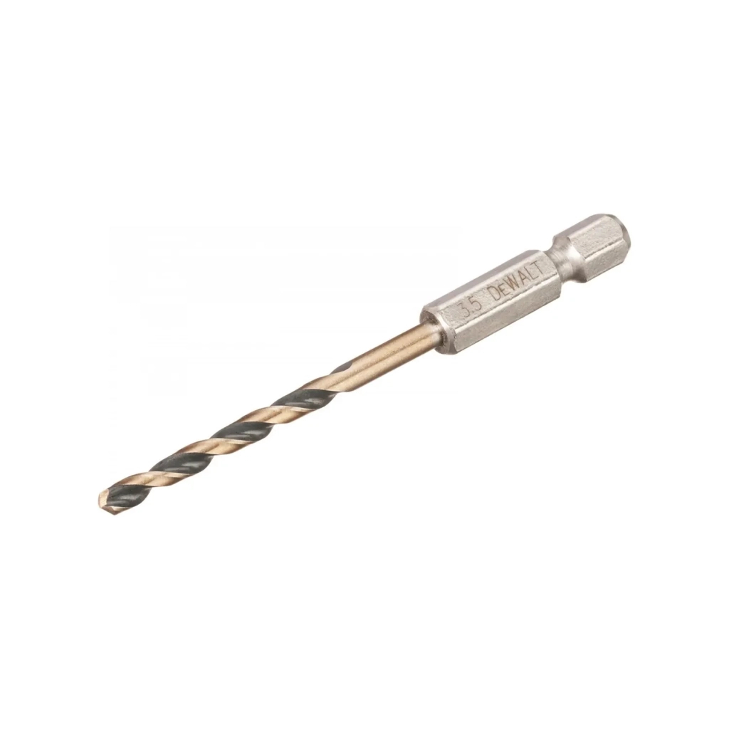 Свердло DeWALT по металу EXTREME IMPACT Black&Gold, HSS-G, 3,5 х 76 х 28,5 мм, 1 шт. (DT20603) Свердло DeWALT по металу EXTREME IMPACT Black&Gold, HSS-G, 3,5 х 76 х 28,5 мм, 1 шт. (DT20603)