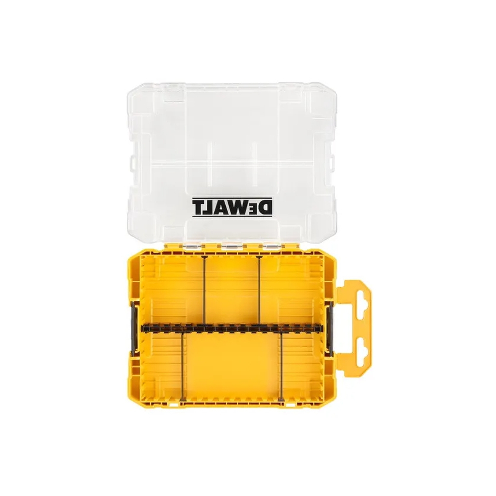 Ящик для інструментів DeWALT для біт системи TSTAK Tough Case М з футляро та касетами 4 шт, роздільники 6шт (DT70802)
