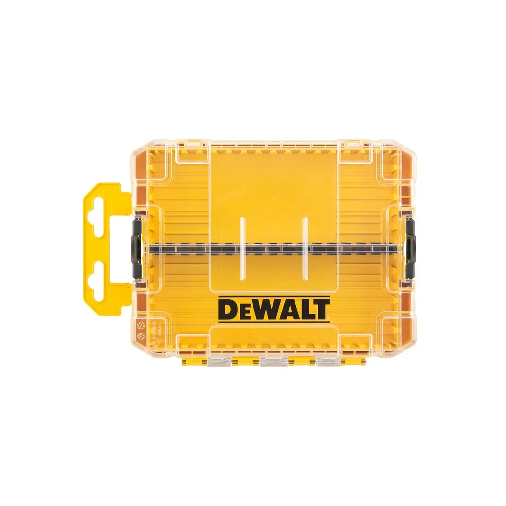 Ящик для інструментів DeWALT для біт системи TSTAK Tough Case М з футляро та касетами 4 шт, роздільники 6шт (DT70802)