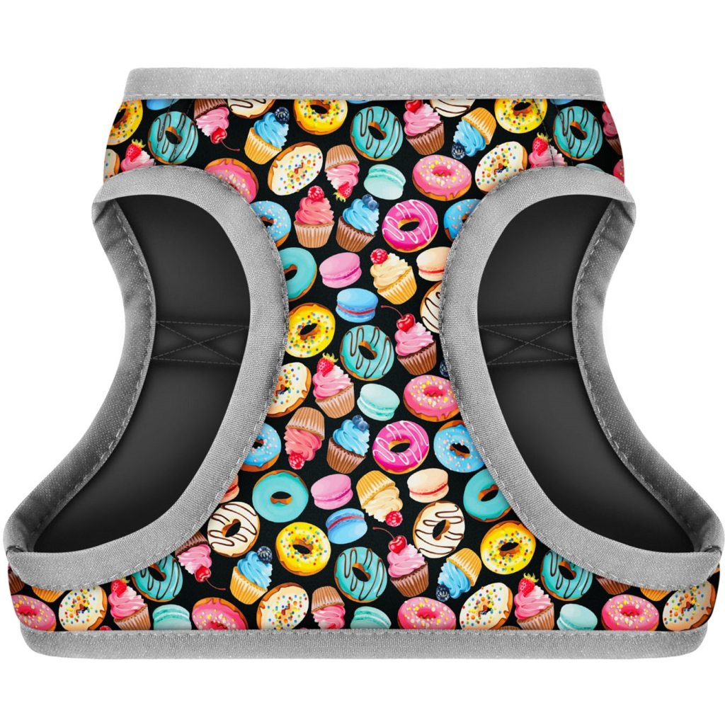 Шлея для собак WAUDOG Clothes з QR паспортом "Пончики" S2 (2912)