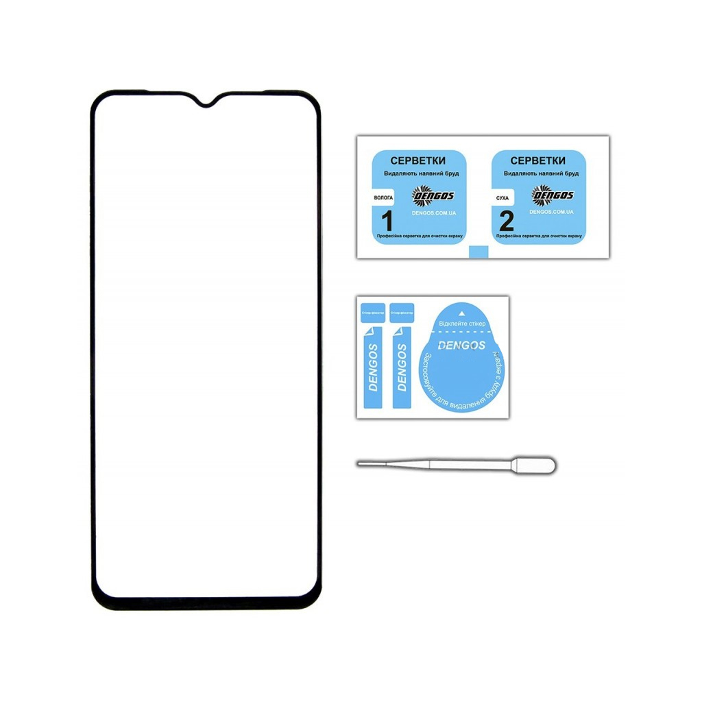 Скло захисне Dengos Full Glue Motorola G60 (black) (TGFG-288)